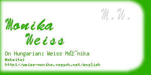 monika weiss business card